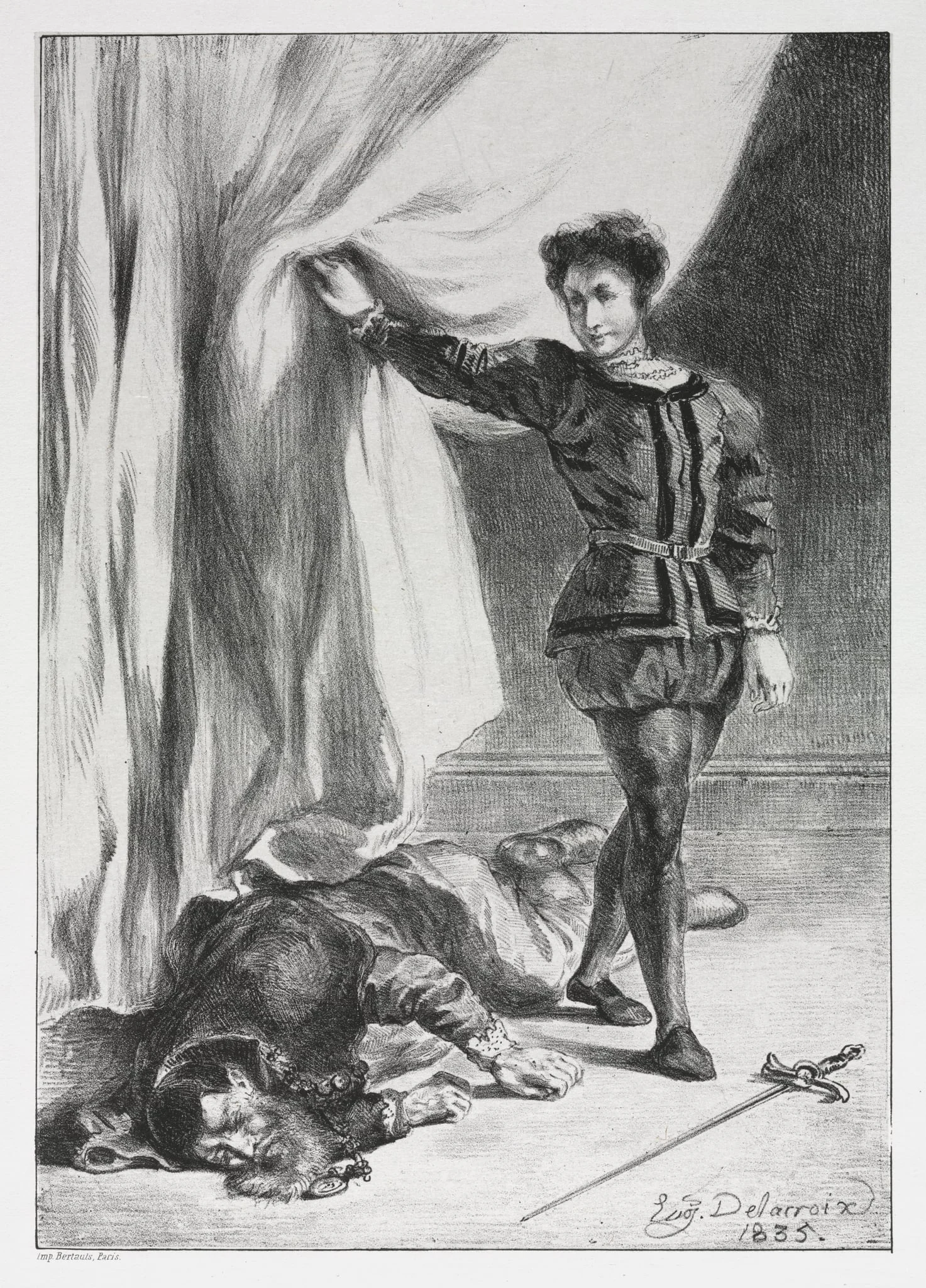 Hamlet: Hamlet and the Corpse of Polonius, detail