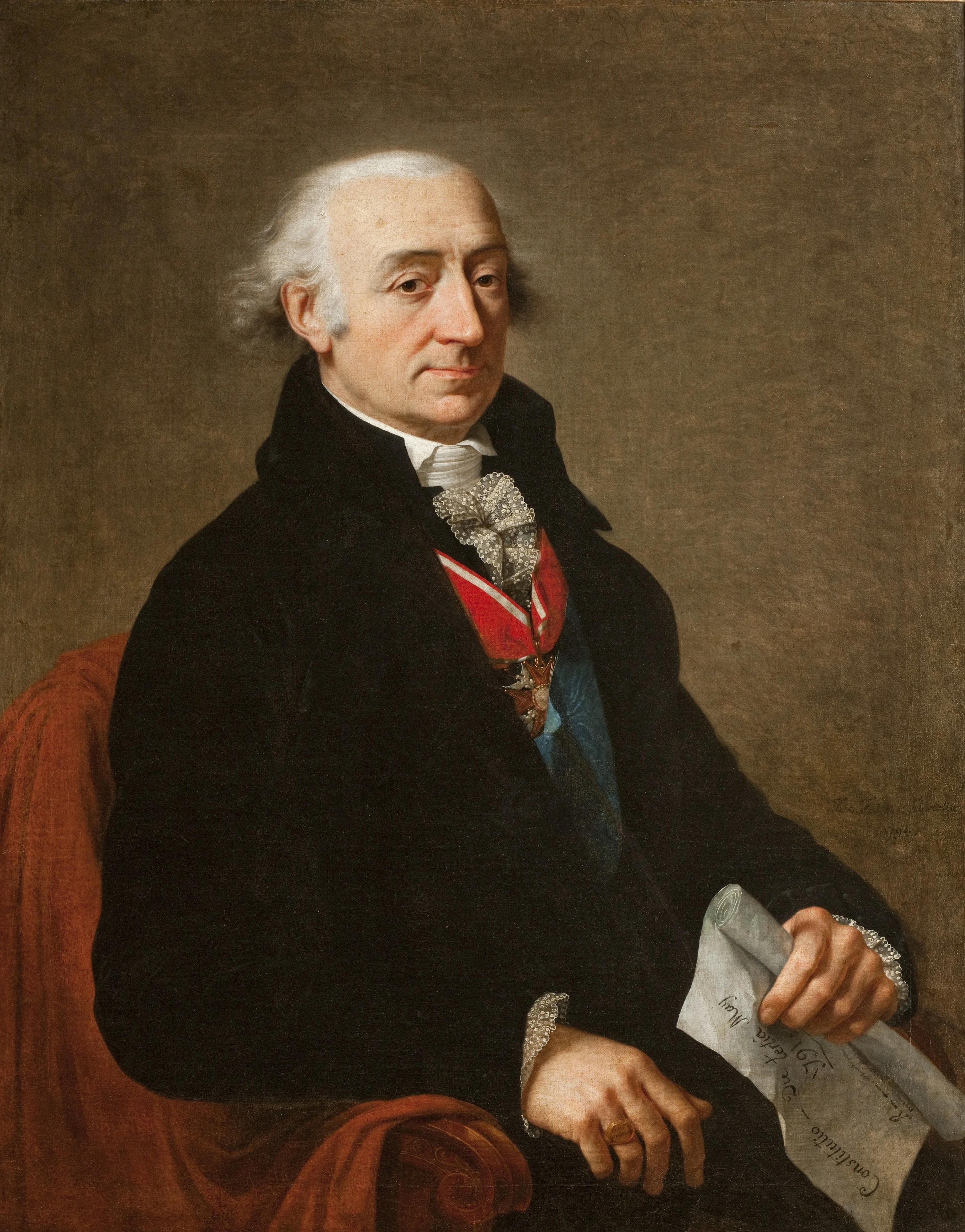 Portrait of Stanisław Małachowski (1736–1809), detail