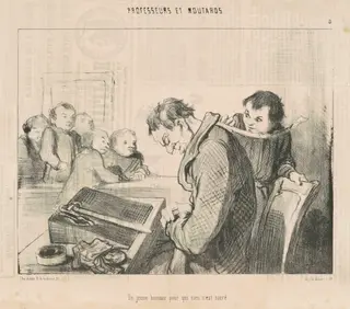 Un jeune homme pour qui rien n'est sacre, by Honoré Daumier, ink, 1846
