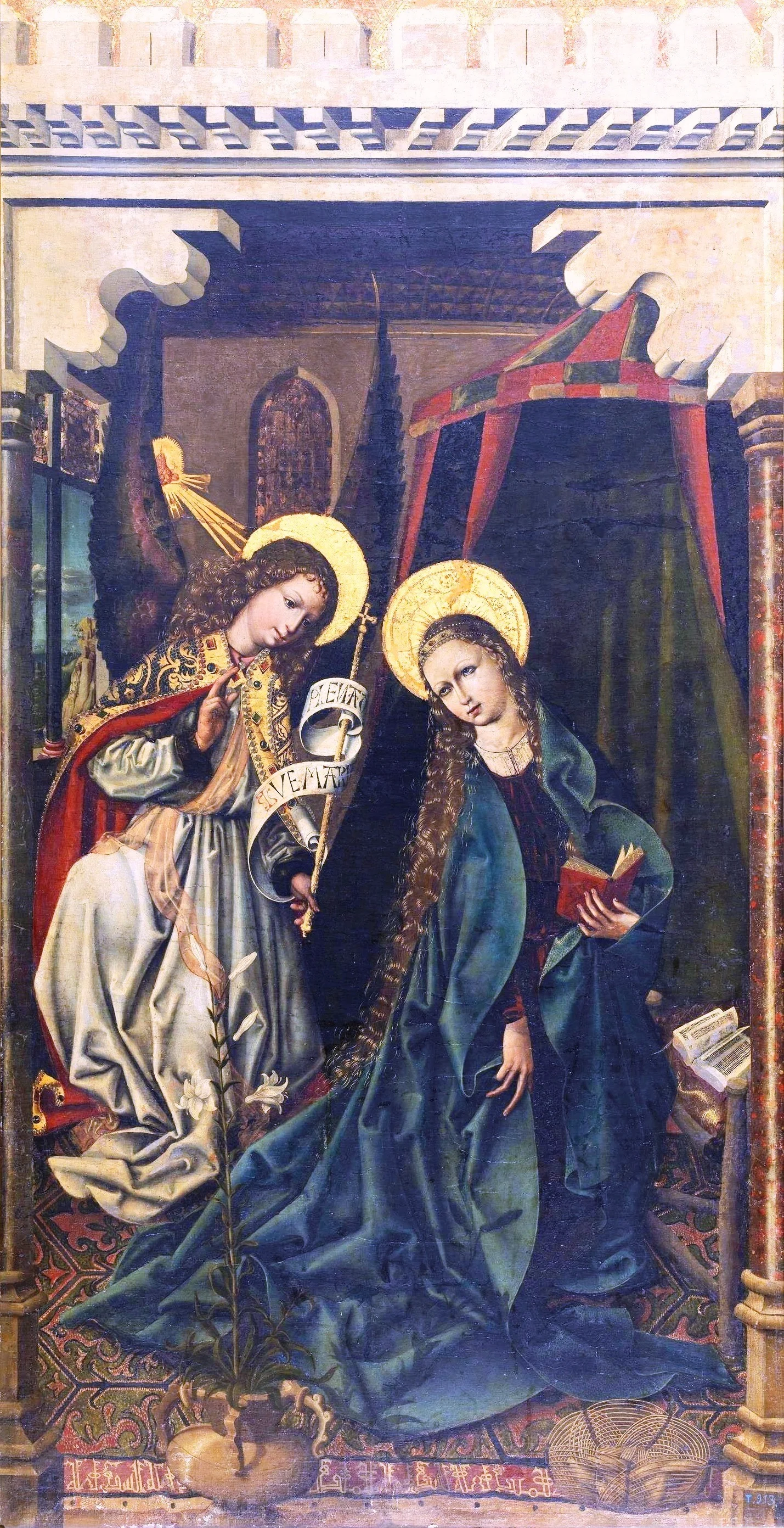 The Annunciation, detail