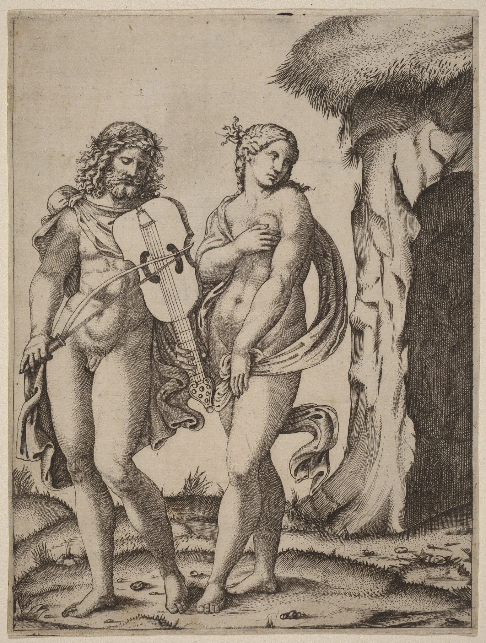 Orpheus and Eurydice, detail