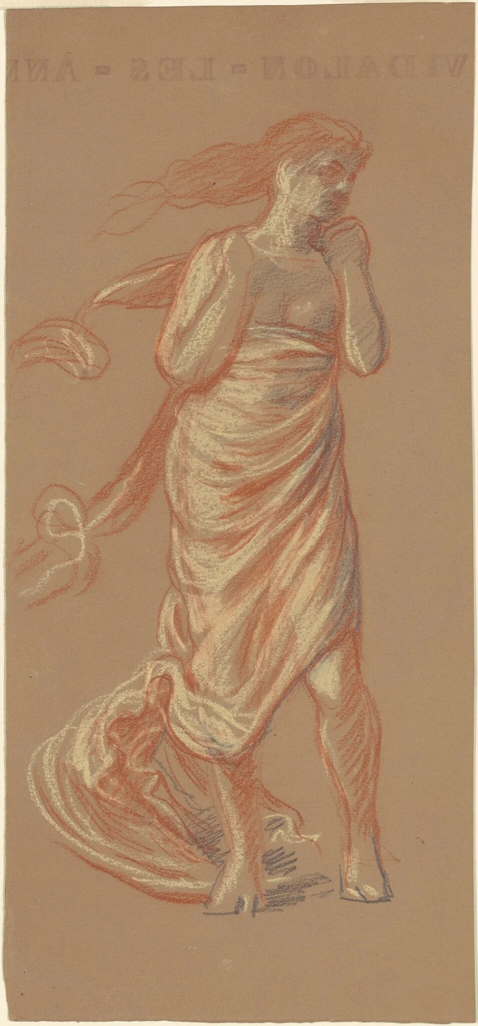 Study for "Greek Girls Bathing" [recto], detail