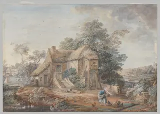 Le Petit Trianon, Versailles, by Louis-Nicolas van Blarenberghe, 1704