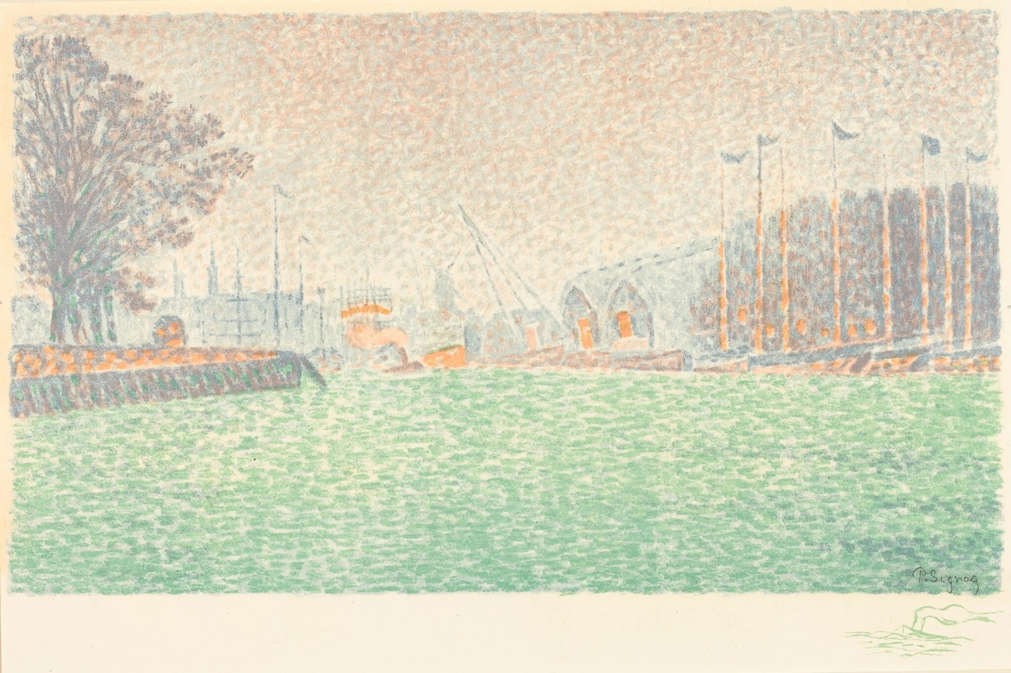 At Flushing (A Flessingue), detail