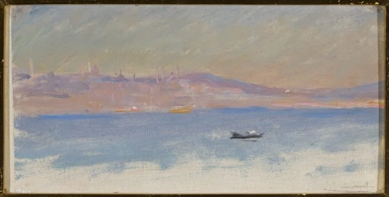 View of Constantinople. From the journey to Constantinople, detail