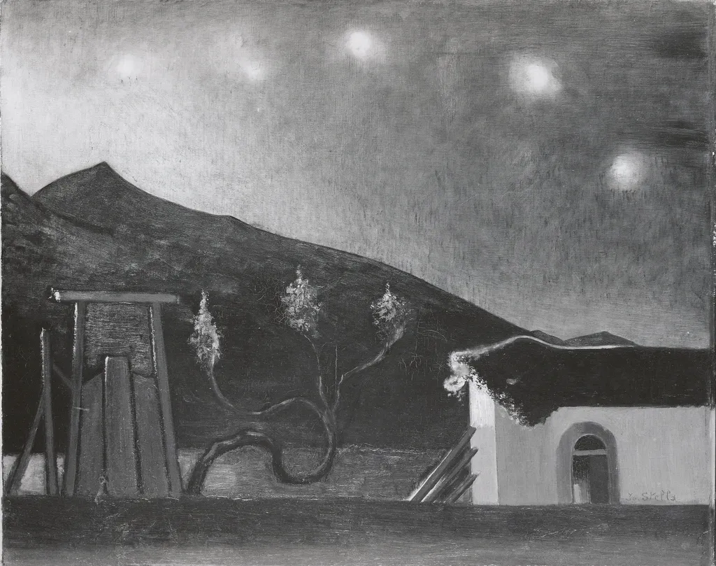 Nocturne, by Joseph Stella, oil, 1928