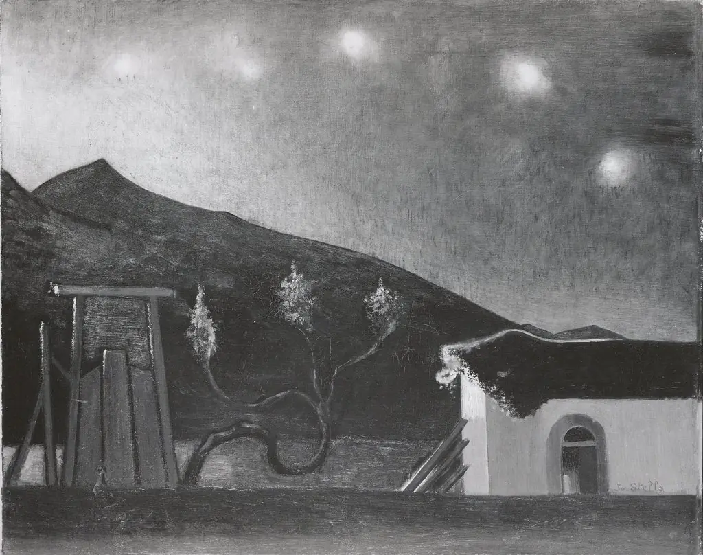 Nocturne, by Joseph Stella, oil, 1928