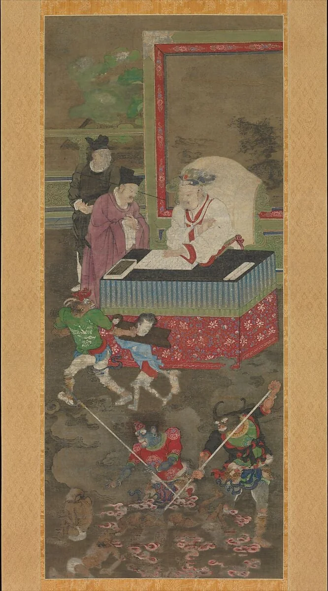 南宋 金處士 十王圖 軸|Ten Kings of Hell, detail