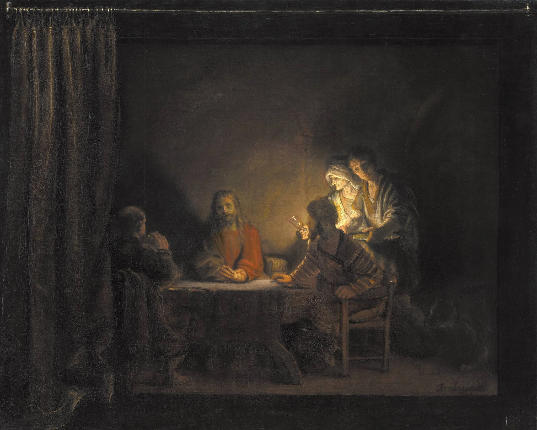 Supper at Emmaus, detail