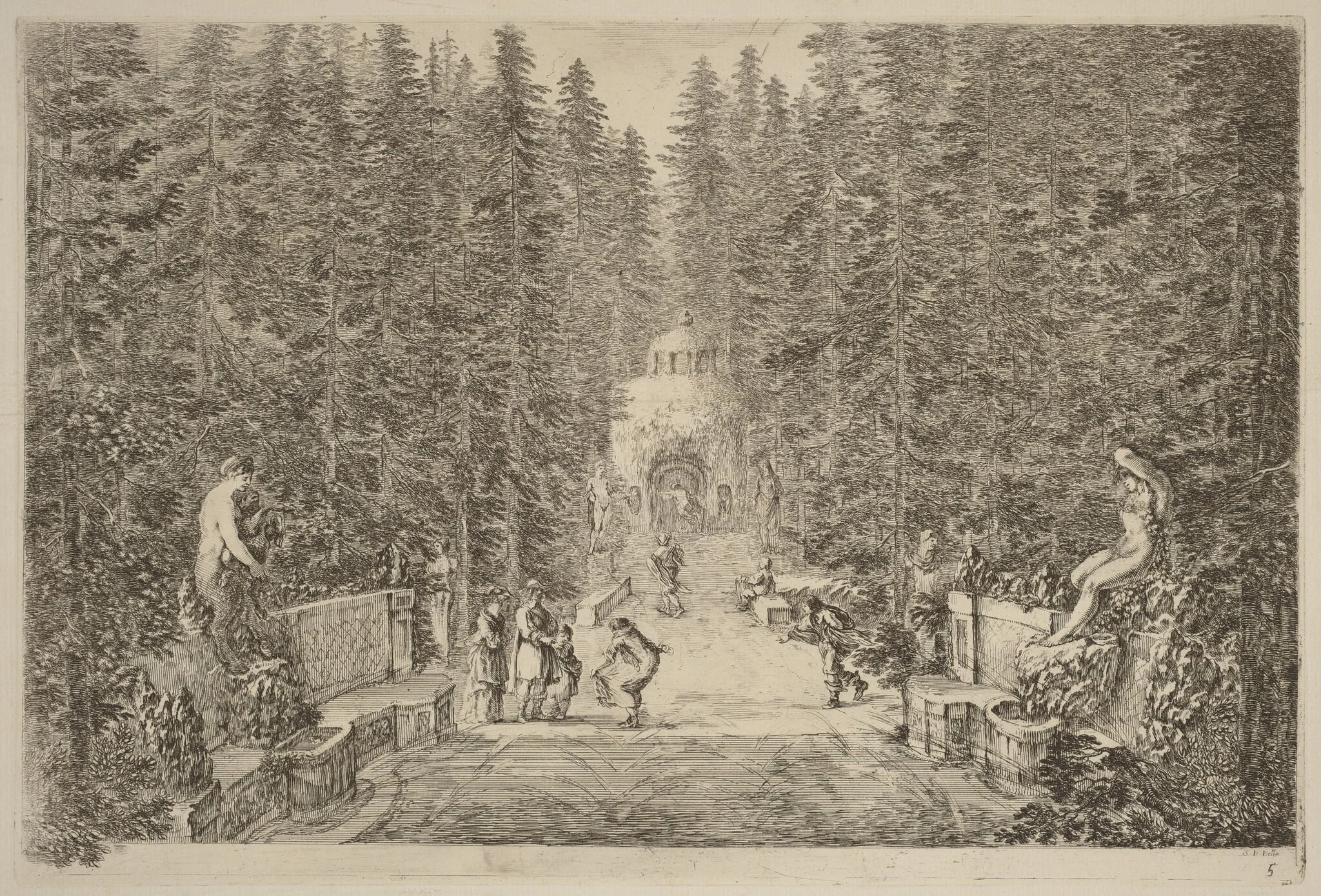 The Water Spray, detail