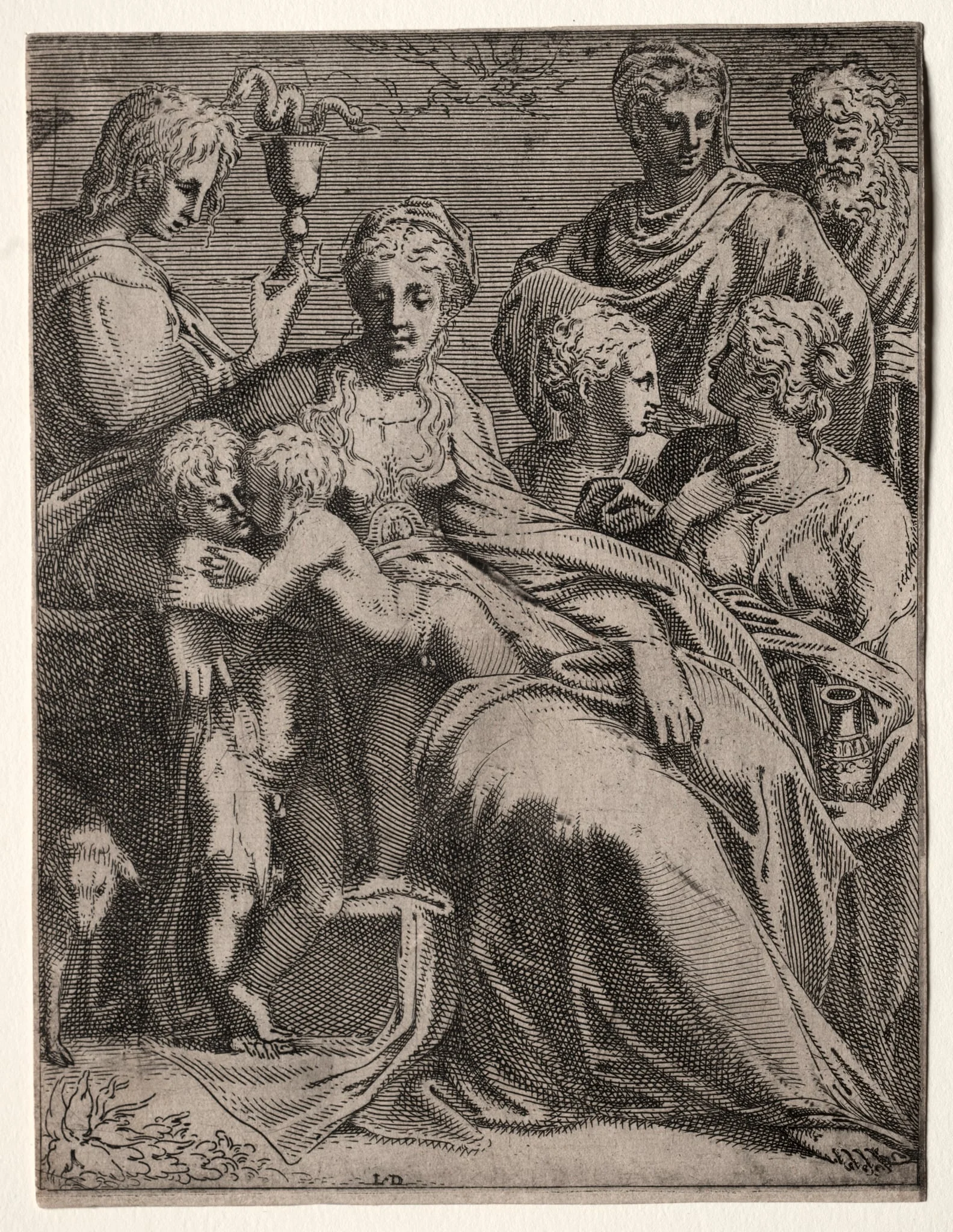 Sacred Conversation, detail