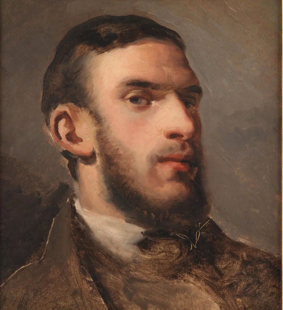 Self-Portrait, by Camille Pissarro, oil, 1857