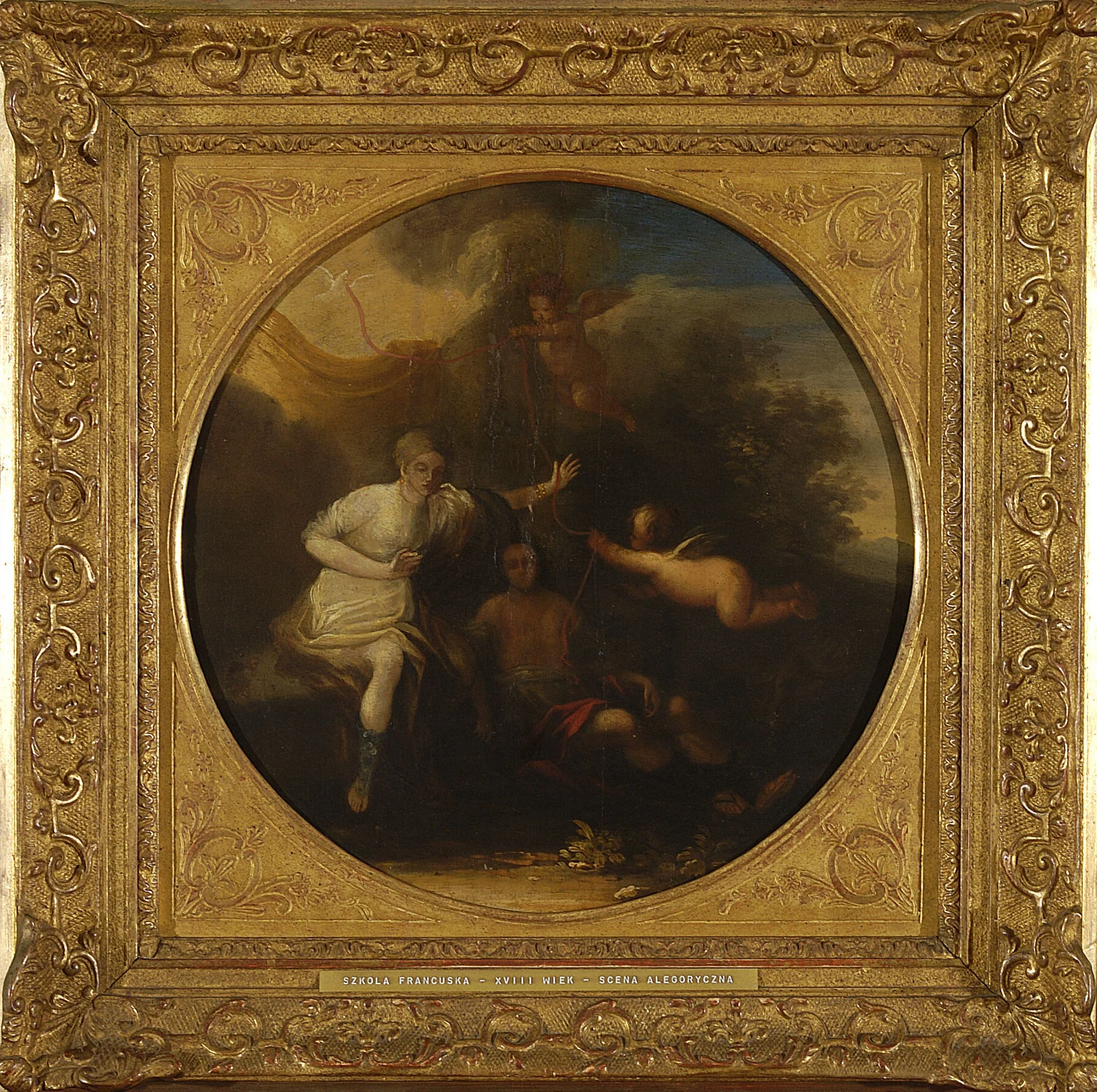 Allegorical scene (Venus and Adonis), detail