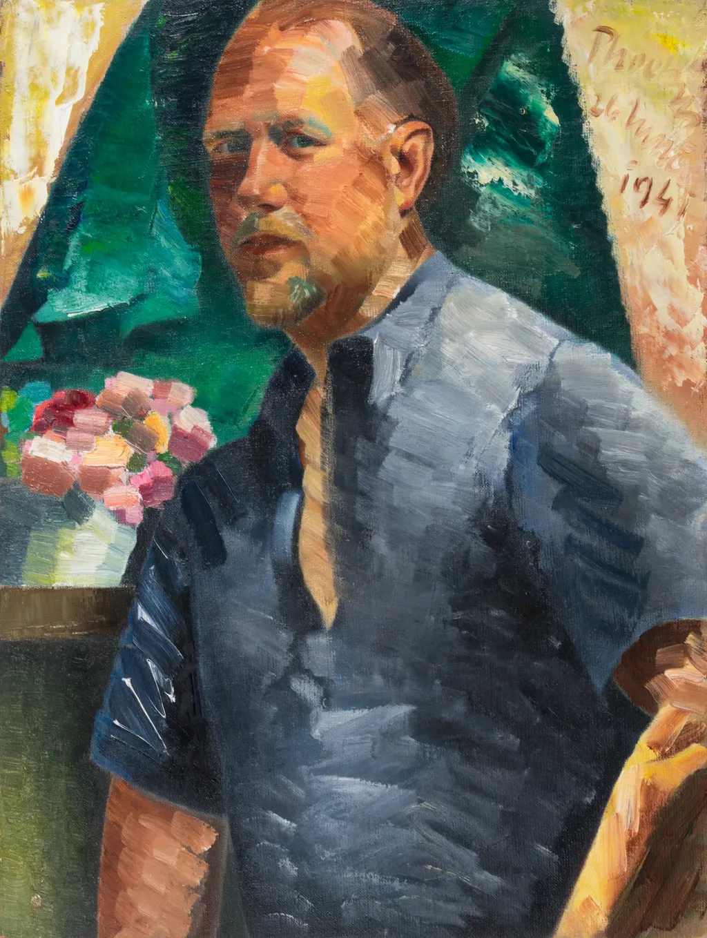 AUTOPORTRET, by Alexandru Phoebus, unspecified, 1941