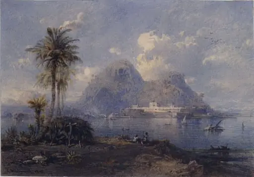 Santa Cruz, Rio de Janeiro, by Eduard Hildebrandt, watercolor, 1843