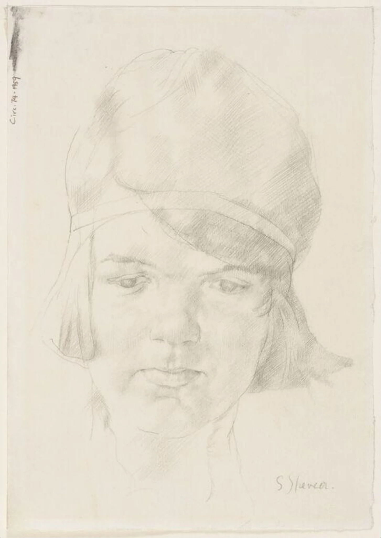'Head of a Girl', detail