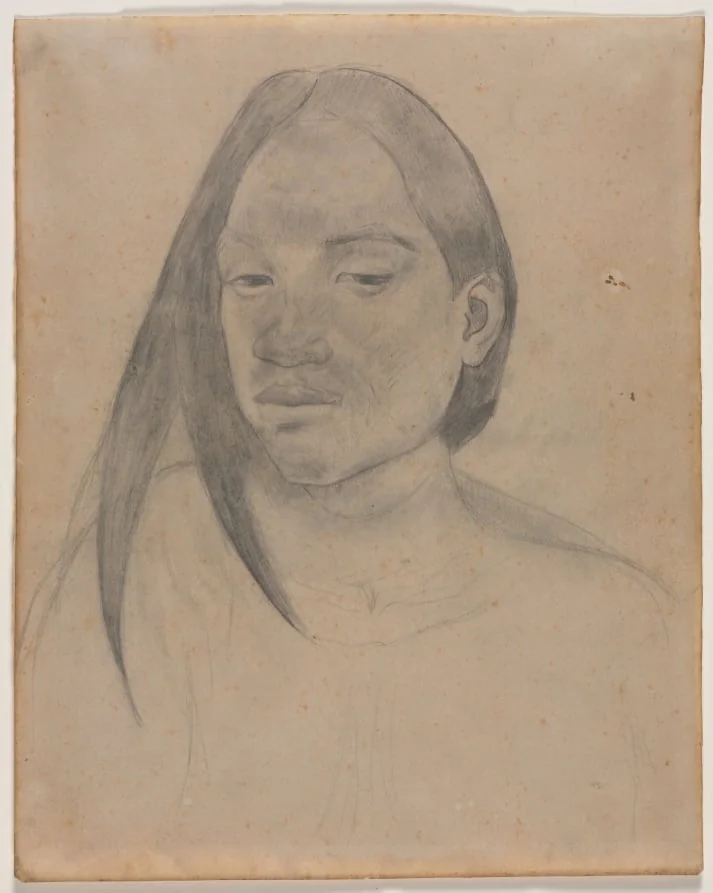 Head of a Tahitian Woman, detail