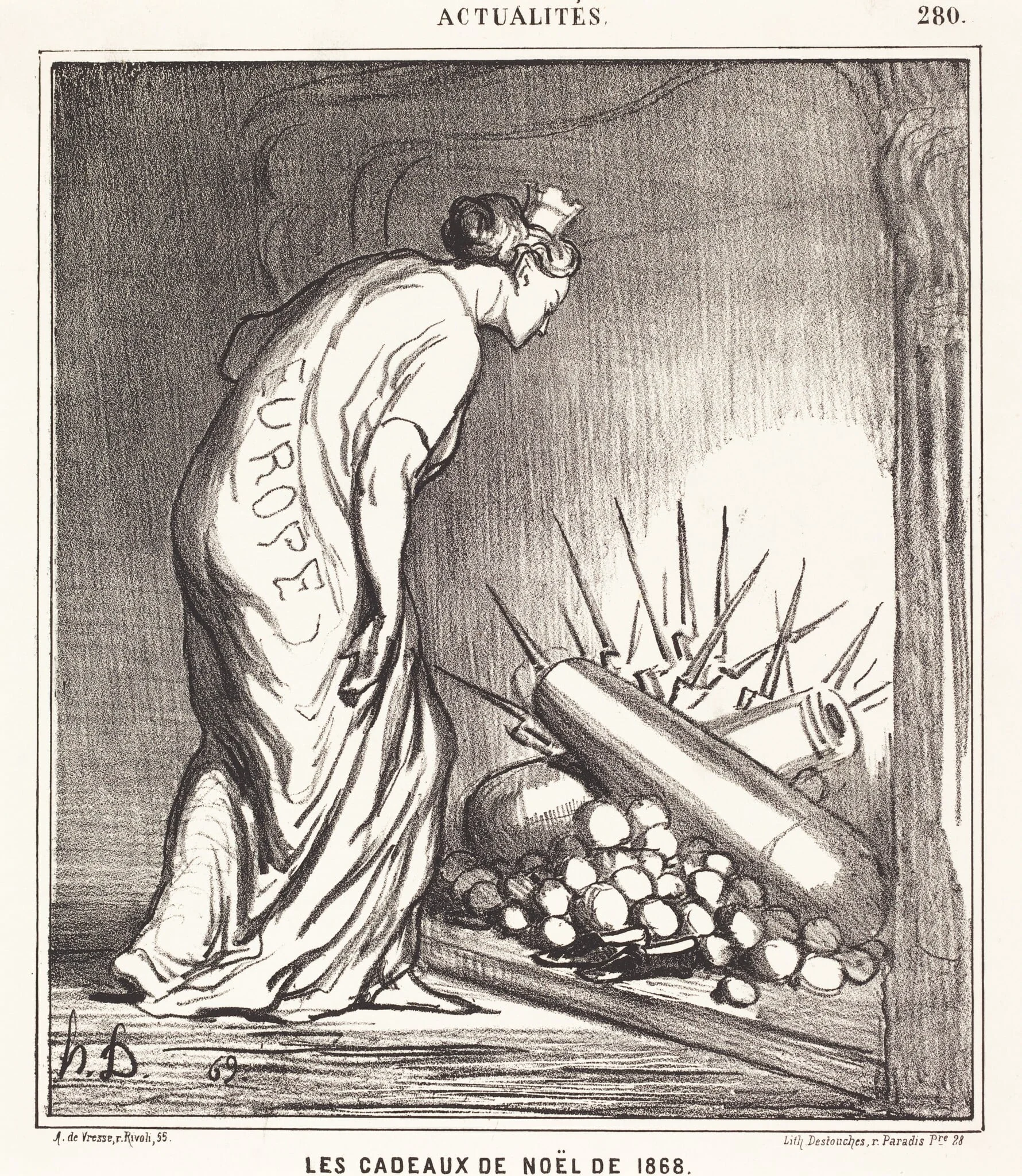Les Cadeaux de Noël de 1868, detail