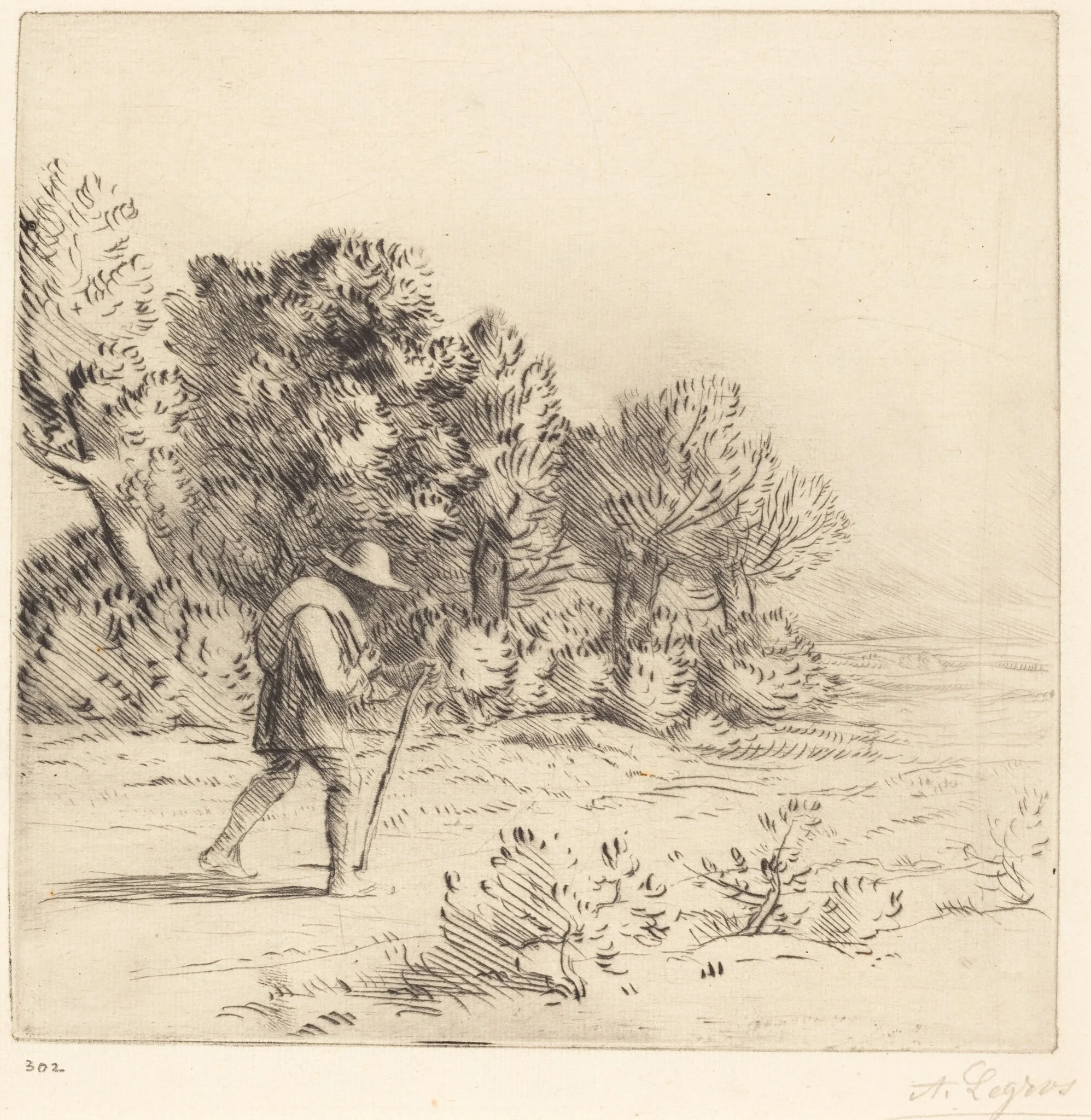 Peddler (Le colporteur), detail