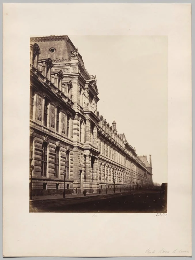 Louvre, Façade rue de Rivoli, Paris, detail