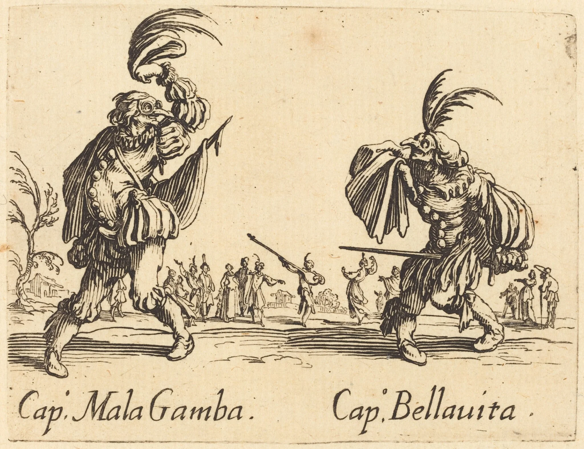 Cap. Mala Gamba and Cap. Bellavita, detail