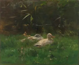 Ducks, by Willem Maris, oil, 1904