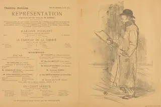 Mariage d'argent; Le Fardeau de la liberté; Un Client sérieux [recto], by Henri de Toulouse-Lautrec, ink, 1897