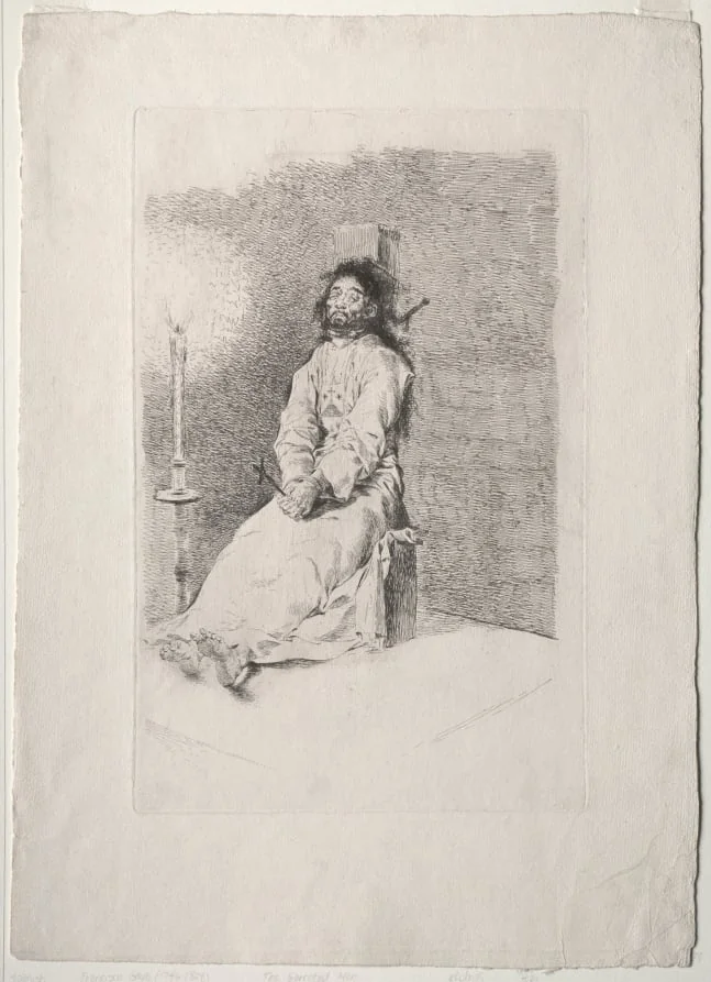 The Garroted Man, detail