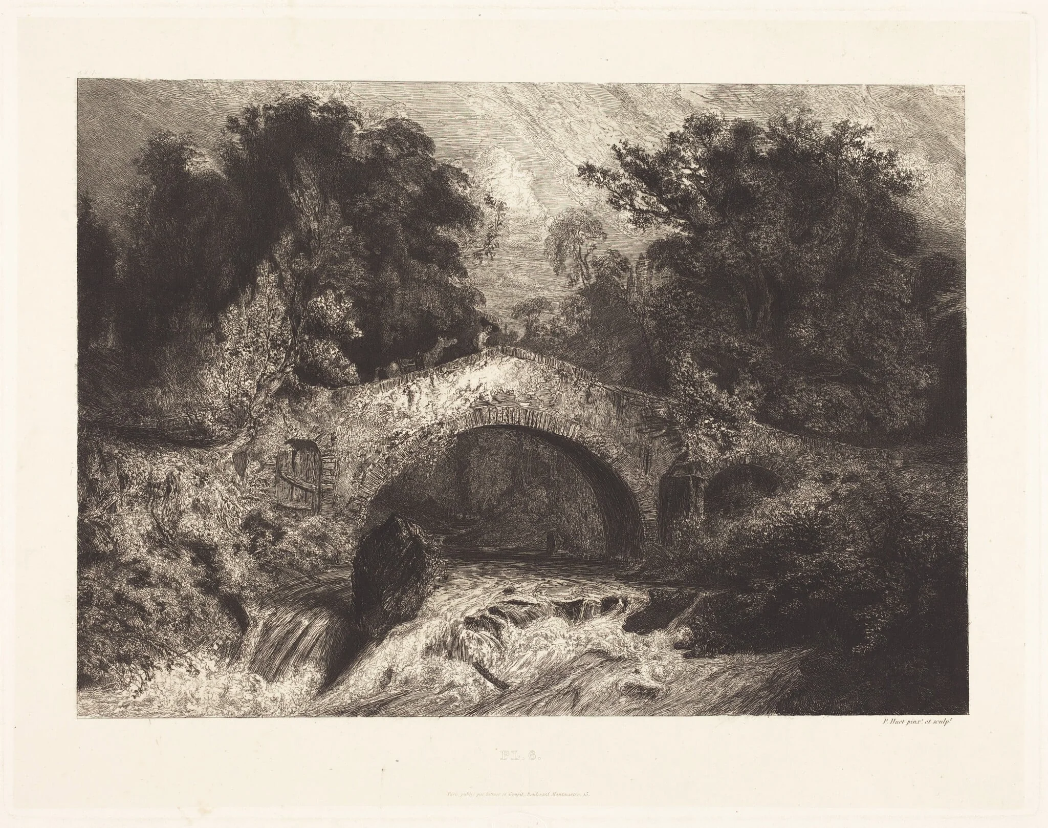 A Bridge in Auvergne (Un pont en Auvergne), detail