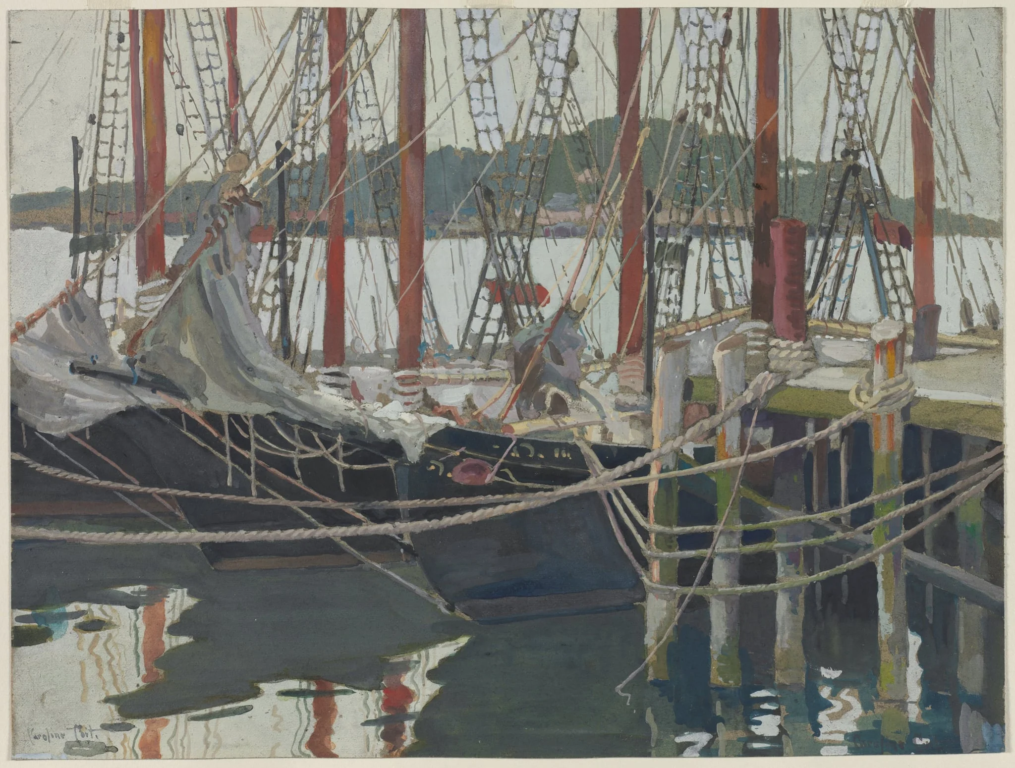 Idle Days, Gloucester, Massachusetts, detail
