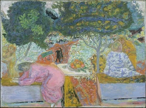 Morning in the Garden at Vernonnet, detail