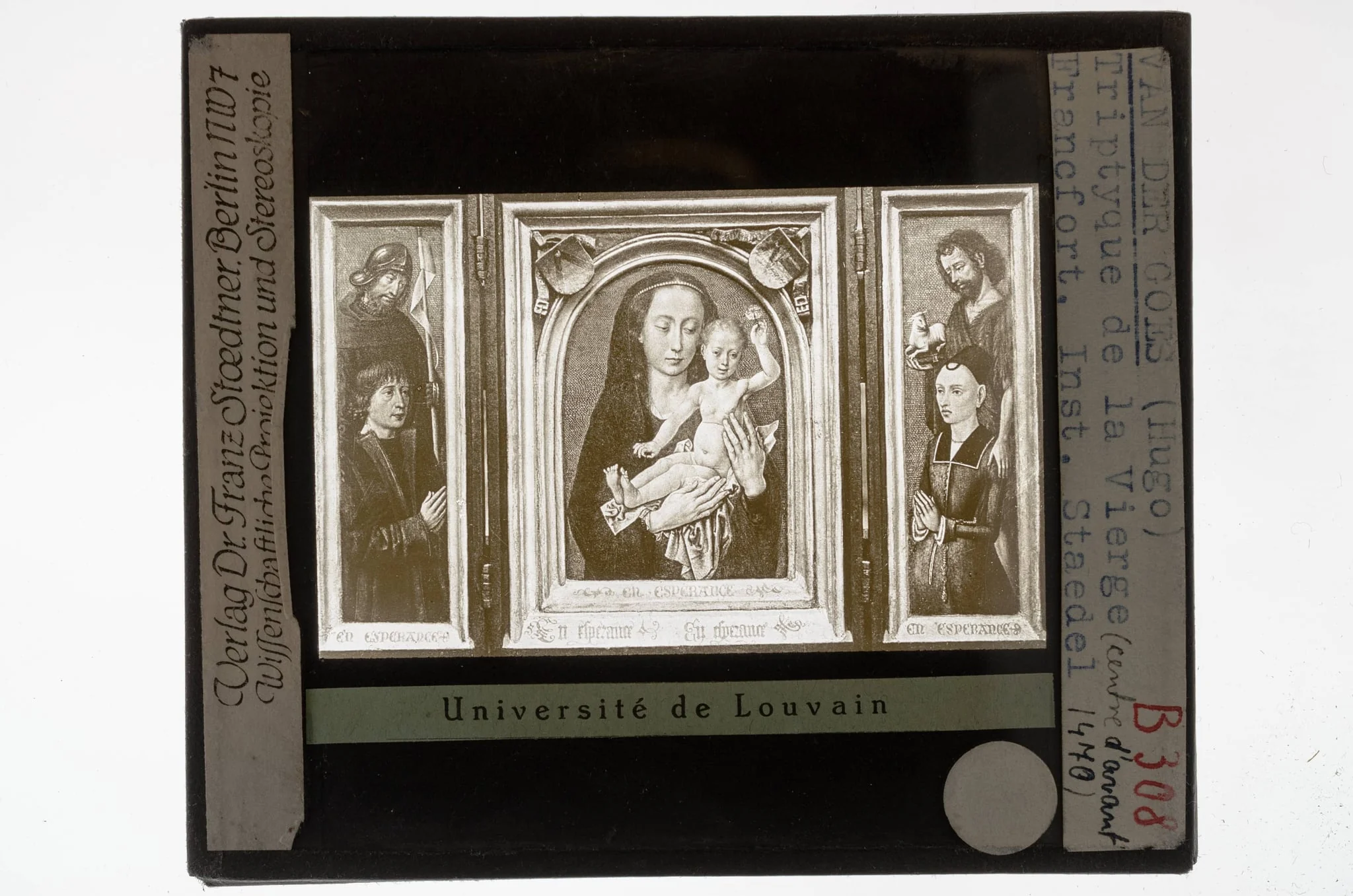 Hugo van der Goes. Triptych, detail