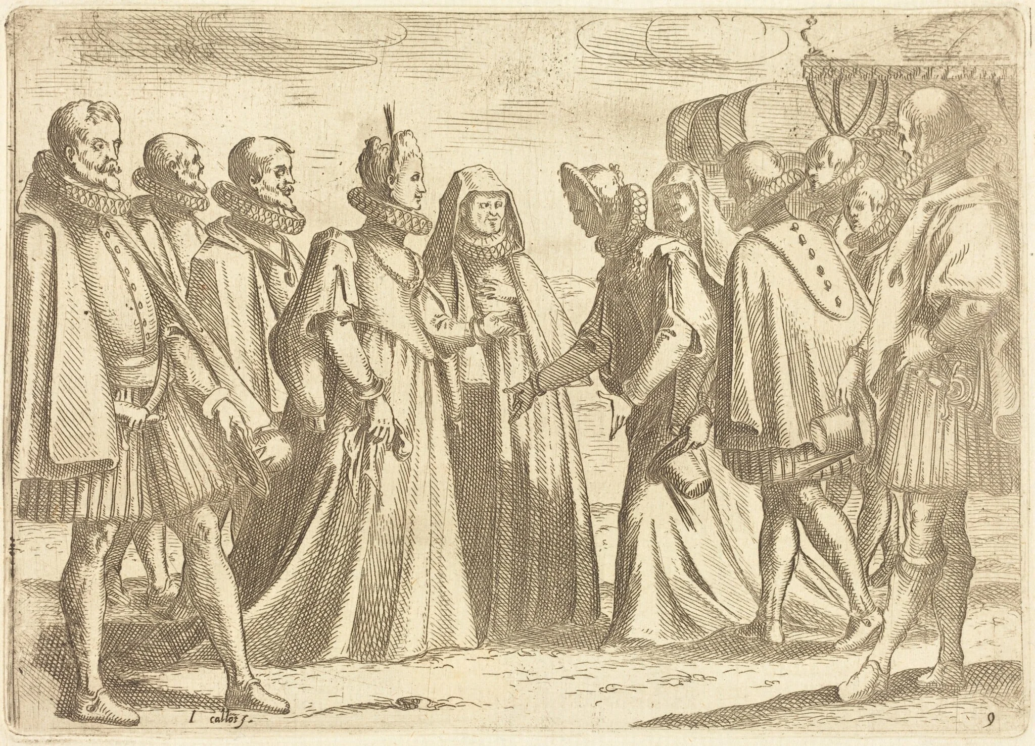 Reception at Mantua, detail