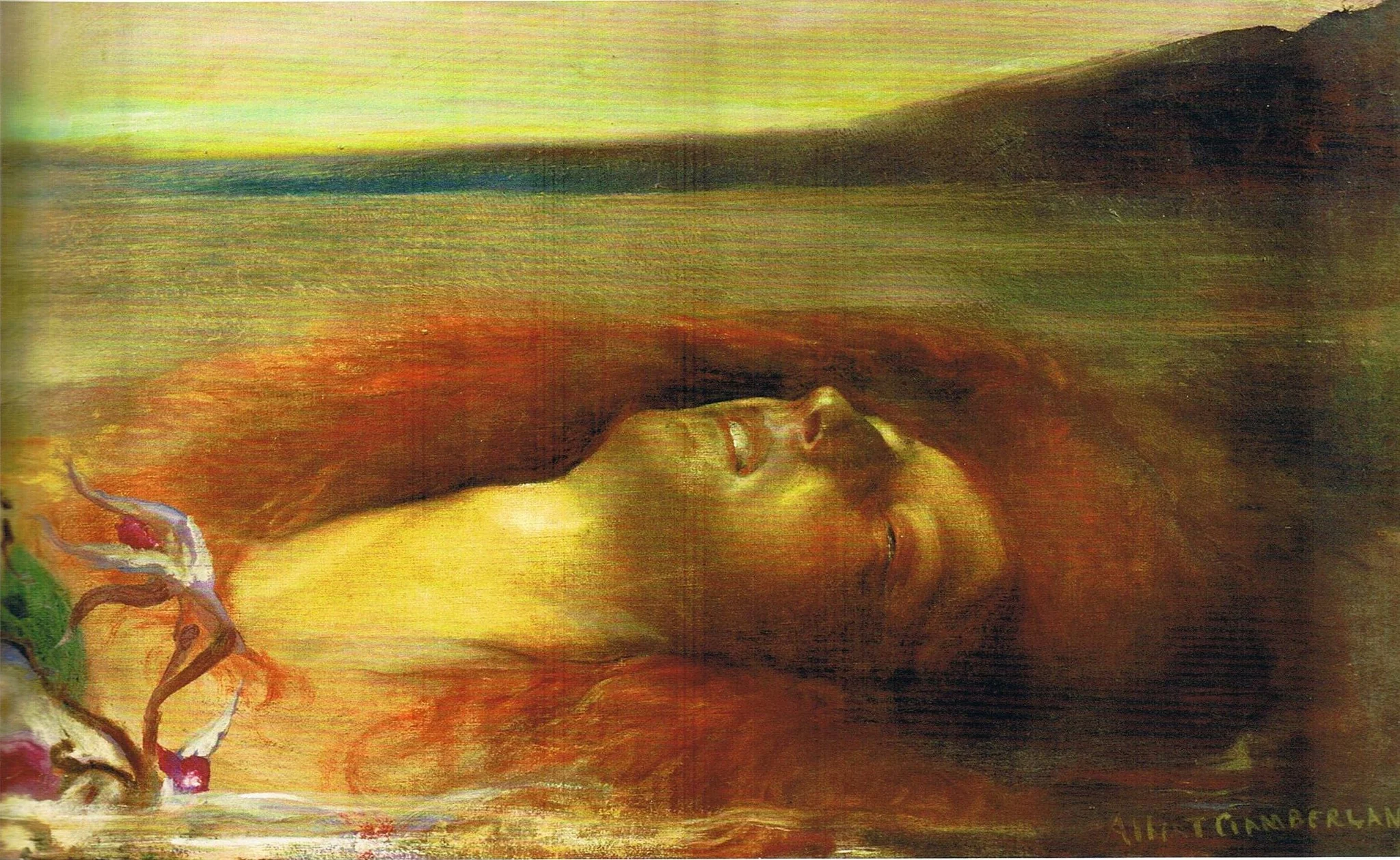 Ophelia, detail