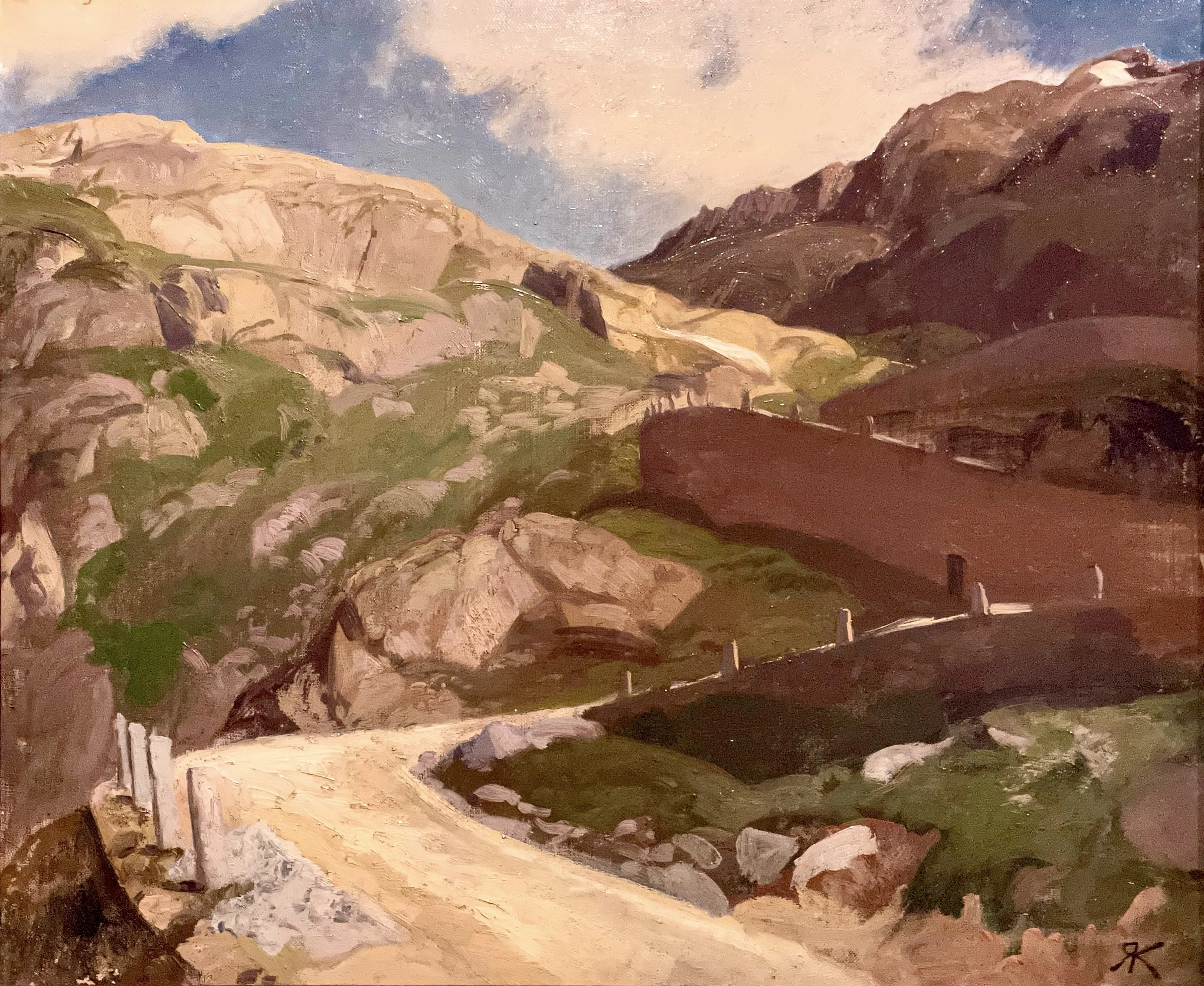 Studie der Gotthardstrasse 1873, detail