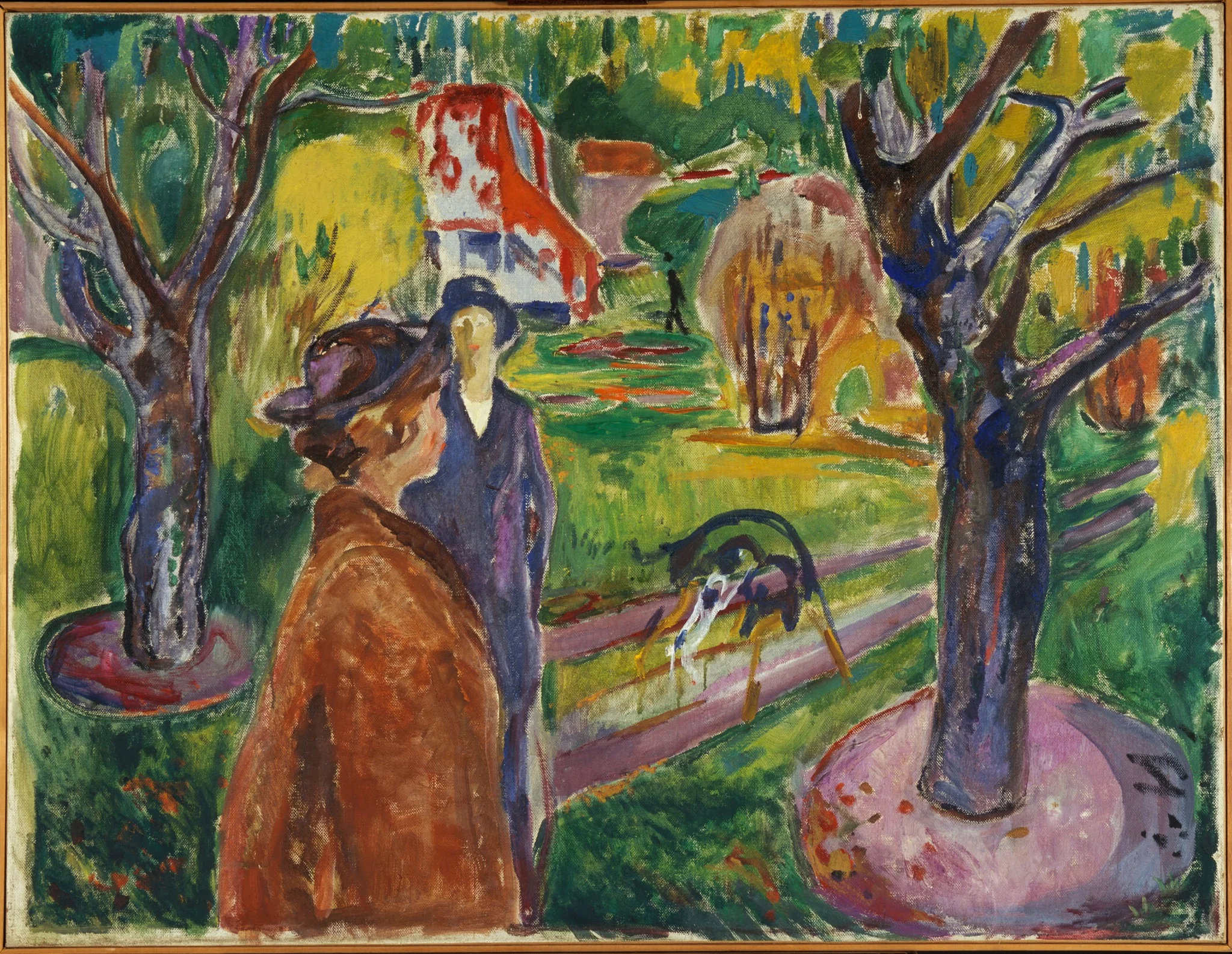 Two Women in the Garden, detail