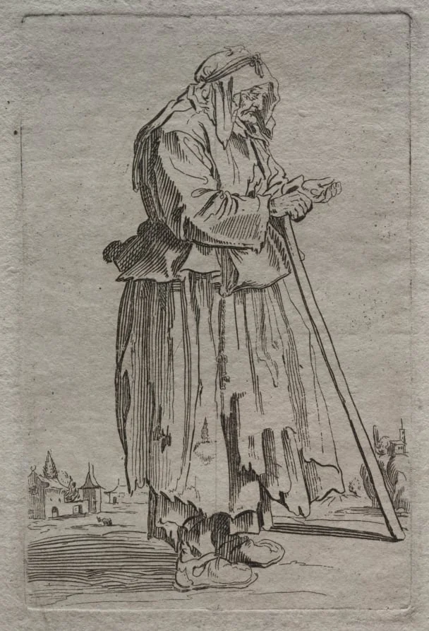 Old Beggar Woman, detail