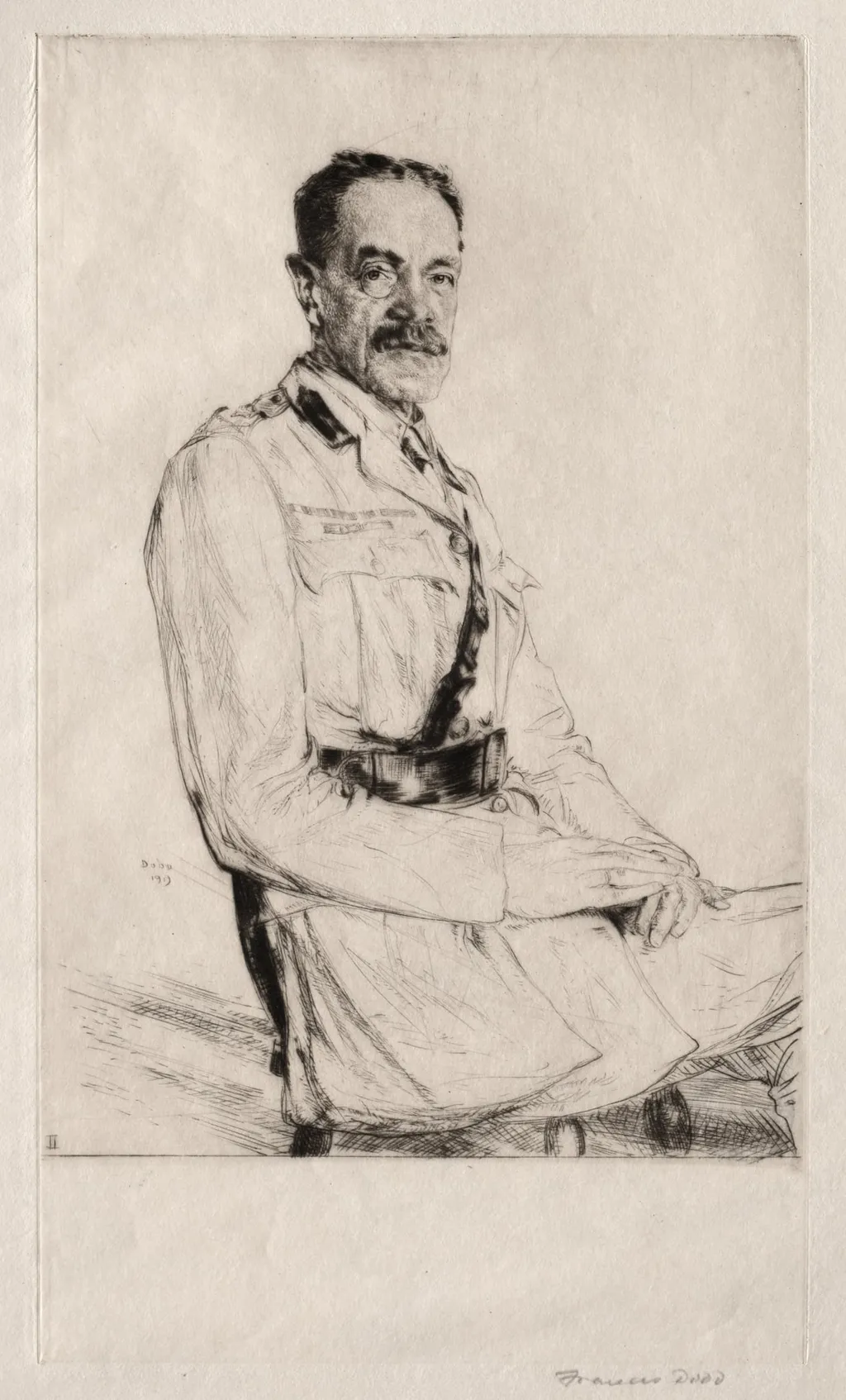 Major-General Sir John Edward Cooper, by Francis Dodd, 1919