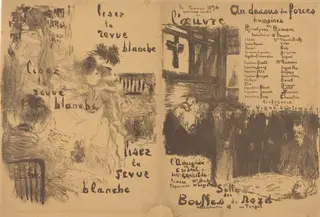 Au dessus des forces humaines; L'Araignée de cristal, by Édouard Vuillard, ink, 1894