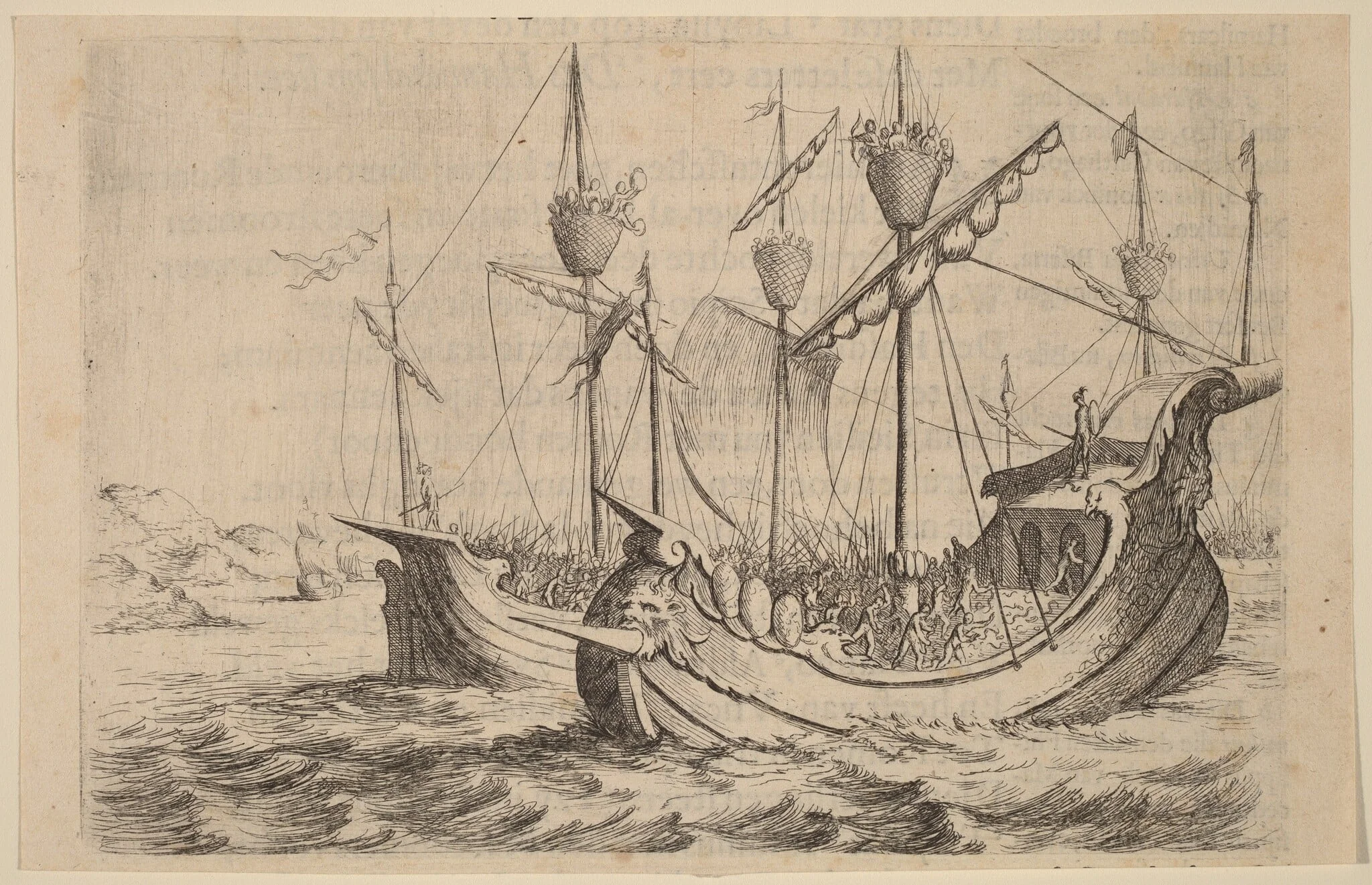 Hannibal's Navy Battling the Rhodians, detail