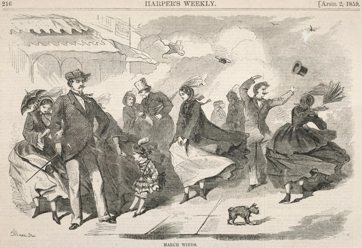 March Winds, detail