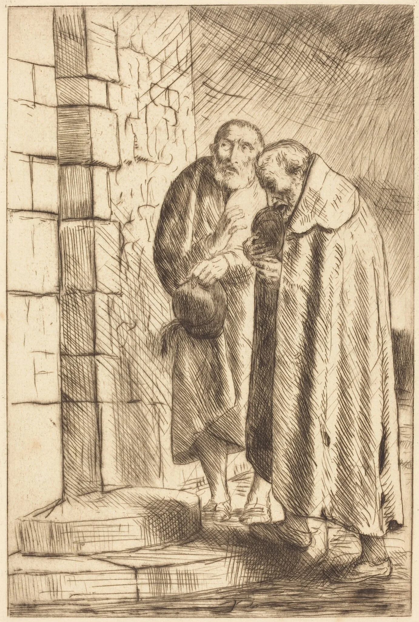 Saint Peter and Saint Paul in the Door of M. Richard (St. Pierre et St. Paul a la porte de M. Richard, detail