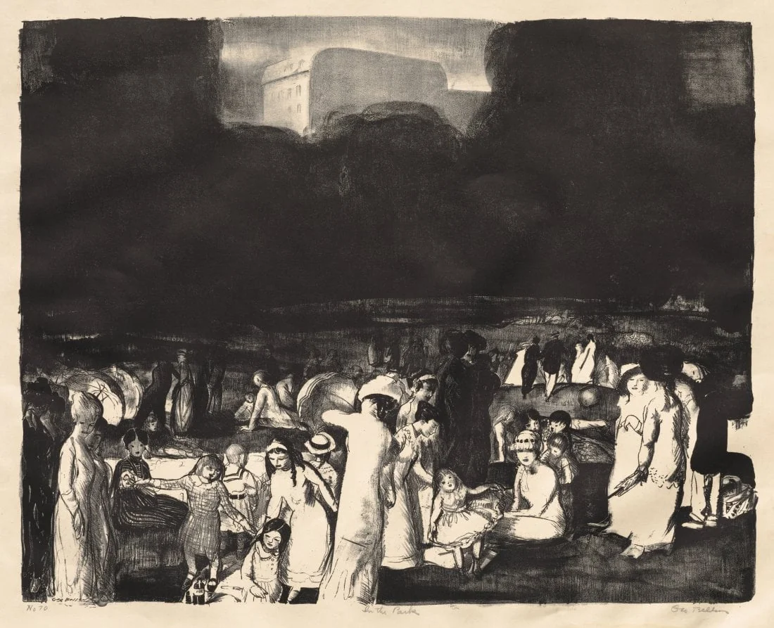 In the Park, Dark, detail
