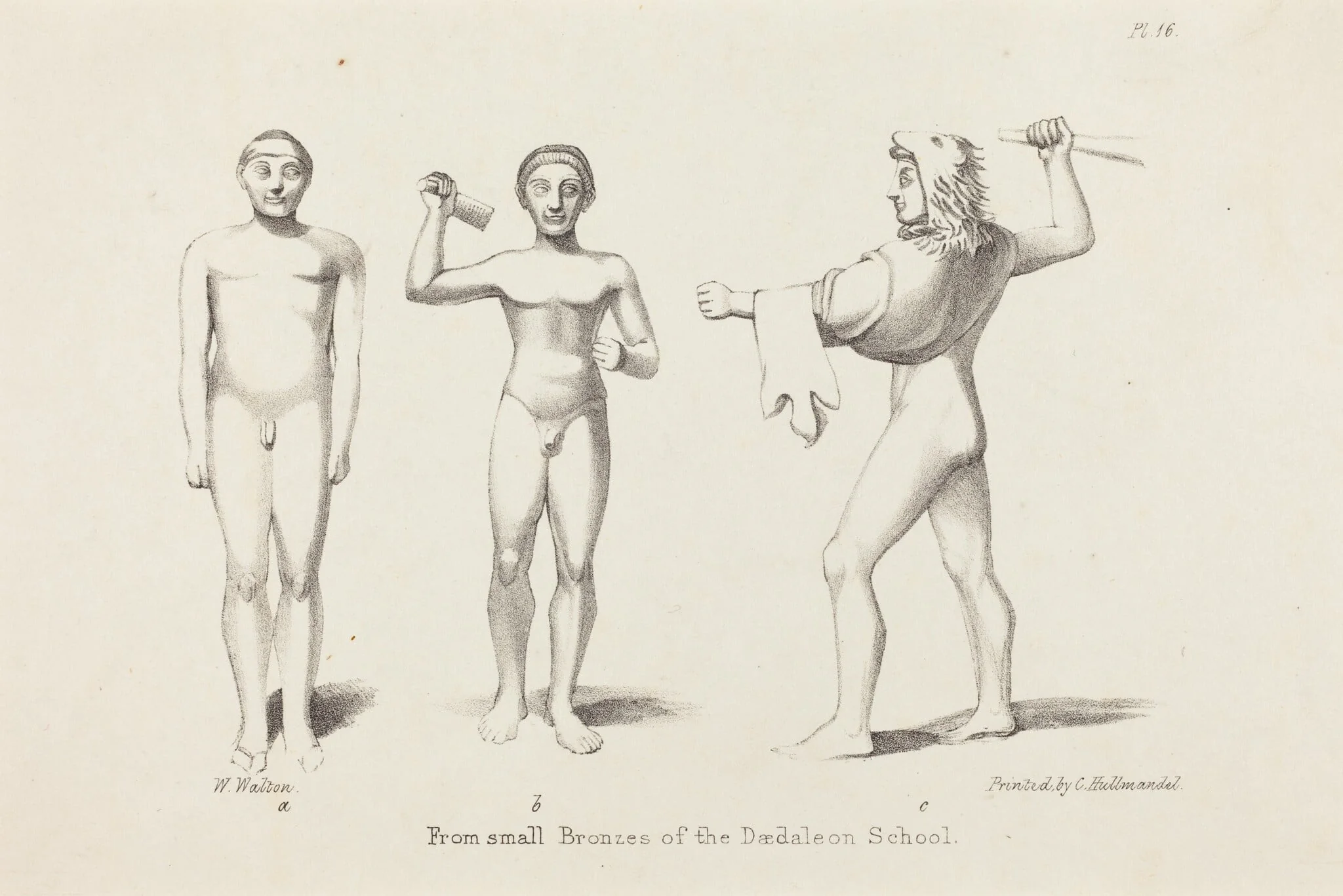 Daedalian Figures from Bronzes, detail