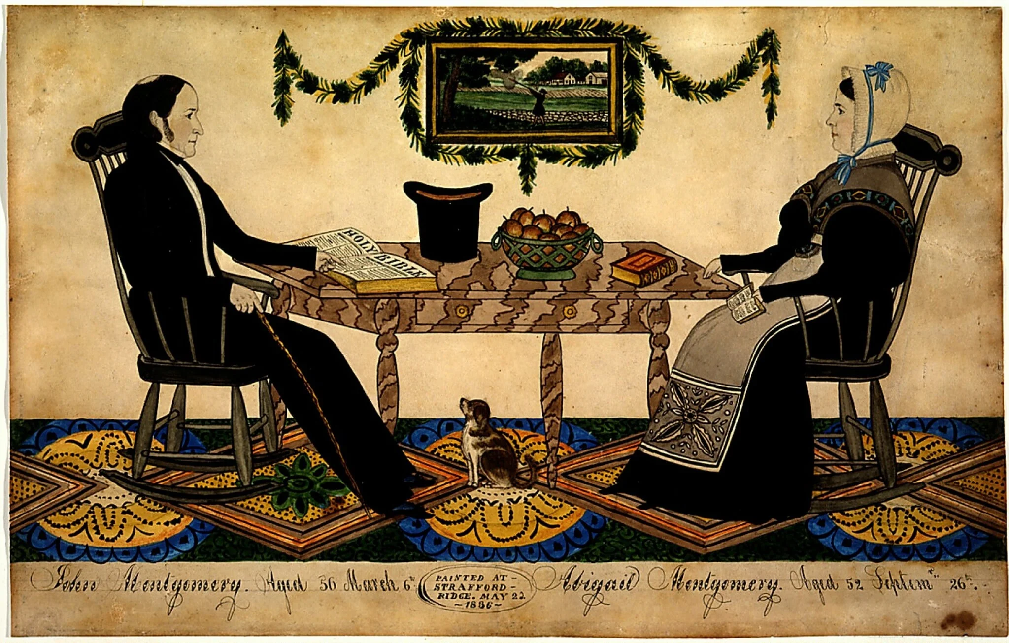 John and Abigail Montgomery, detail