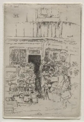 Paris:  The Little Fruit Shop, by Ernest Haskell, 1910