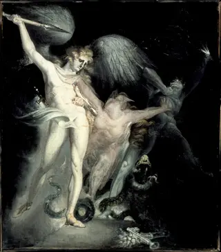 Satan and Death with Sin Intervening, by Henry Fuseli, unspecified, 1800