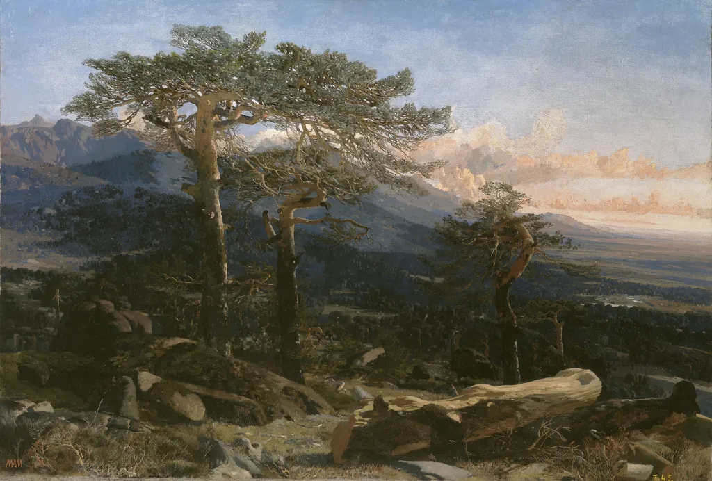 A Guadarrama Landscape, by Martín Rico, oil, 1858