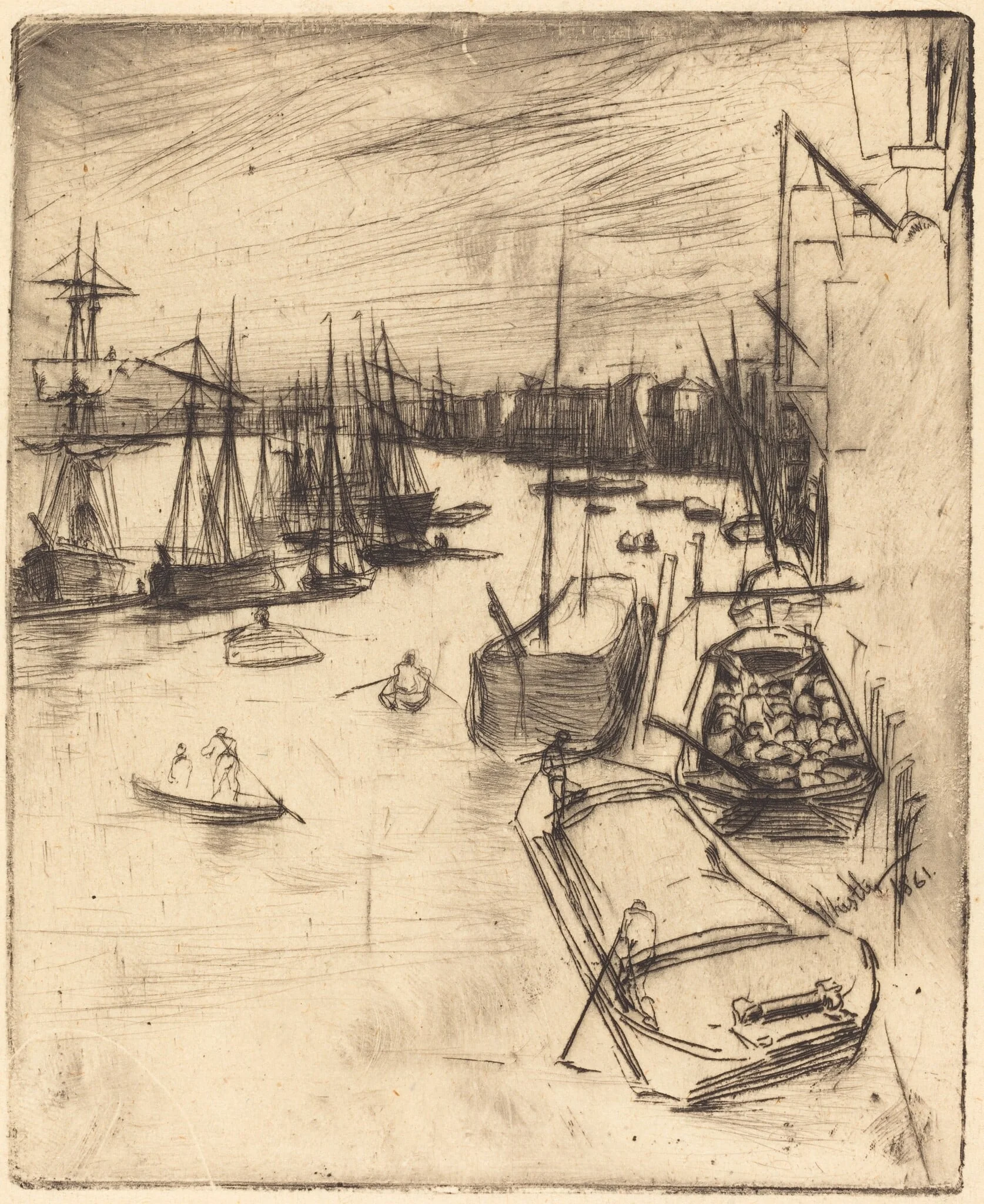 The Little Rotherhithe, detail