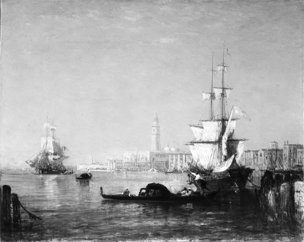 Venice, Morning, by Félix Ziem, oil, 1864